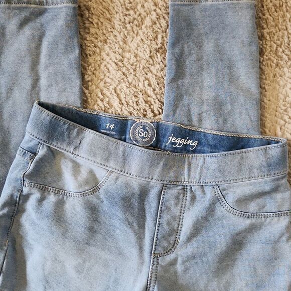 Girls size 14 SO leggings jeans stretchy - Picture 2 of 2